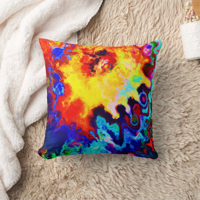 Colourful Pattern Explosion Cushion (Blanket)