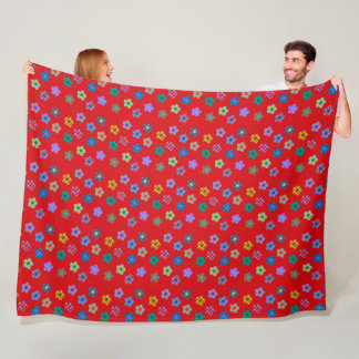 Colourful Pattern Fleece Blanket