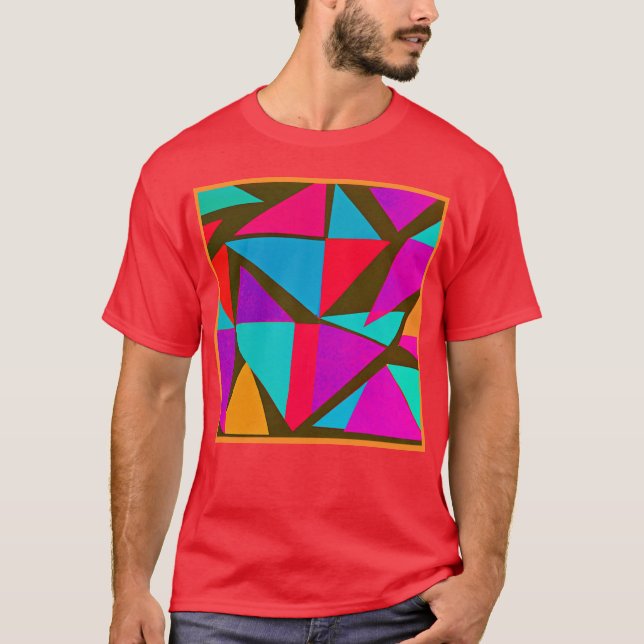 Colourful Pattern Fun T-Shirt (Front)