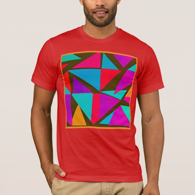 Colourful Pattern Fun T-Shirt (Front)