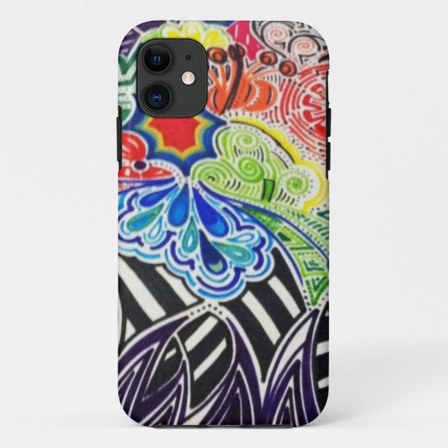 colourful pattern iphone 5 case (Back)