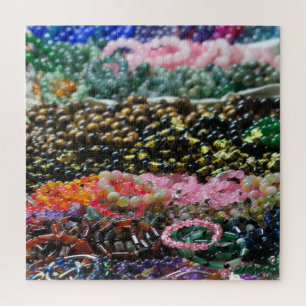 colourful pattern, made of fabrics, jigsaw puzzle