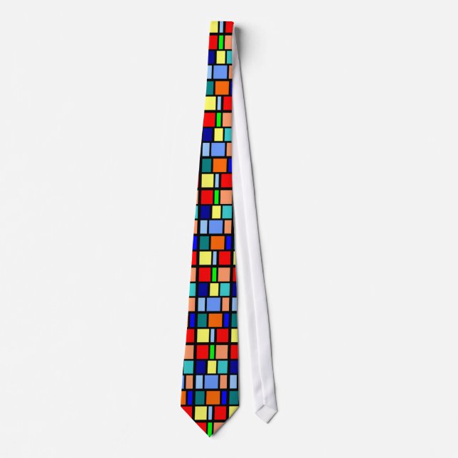 Colourful Pattern Necktie (Front)