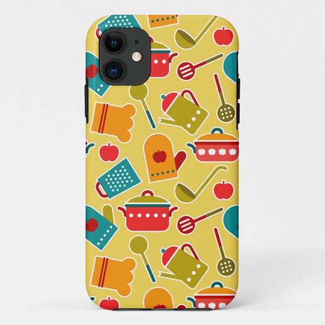 Colourful pattern of kitchen utensils Case-Mate iPhone case (Back)