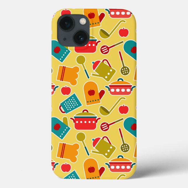Colourful pattern of kitchen utensils Case-Mate iPhone case (Back)