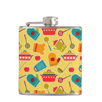 Colourful pattern of kitchen utensils