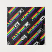 Colourful pattern on black background. Compact cas