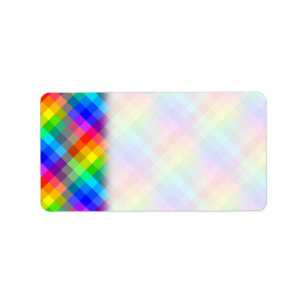 Colourful pattern. Rainbow Colours. Label