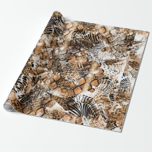 Colourful Pattern Study, Leopard, Zebra, Camouflag Wrapping Paper