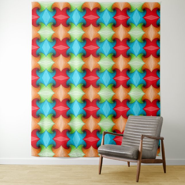 colourful pattern  tapestry (In Situ)
