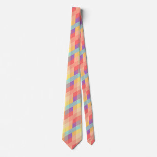 Colourful pattern tie