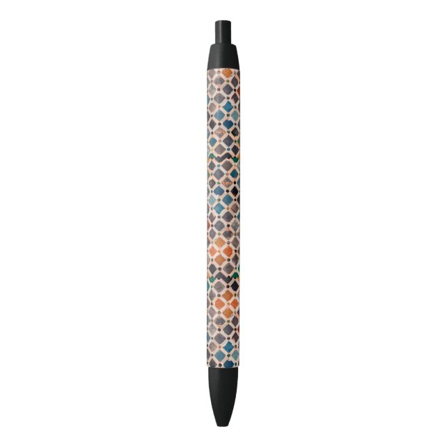 colourful patterned tiles black ink pen (Front Vertical)