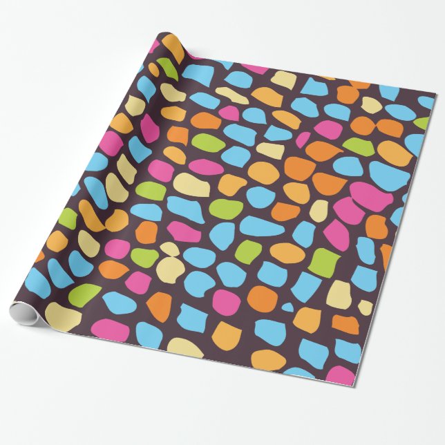colourful patterned wrapping paper (Unrolled)