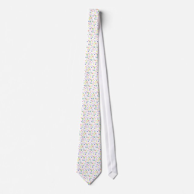 Colourful patterns of polka dots on ties (Front)