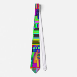 Colourful Patterns Tie Customisable