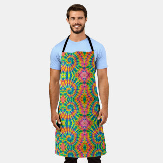 Colourful Patterns Tie-dye Hippie Apron