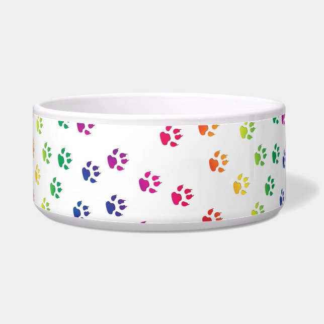 Colourful Paw Prints (Right)