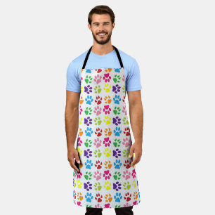 Colourful Paws, Dog Paws, Cat Paws Apron