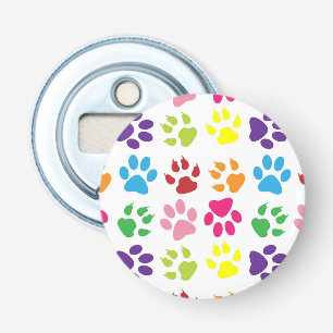 Colourful Paws, Dog Paws, Cat Paws Bottle Opener