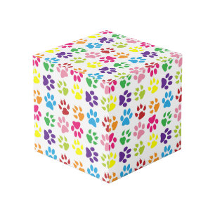 Colourful Paws, Dog Paws, Cat Paws Cube