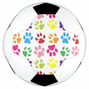 Colourful Paws, Dog Paws, Cat Paws Football