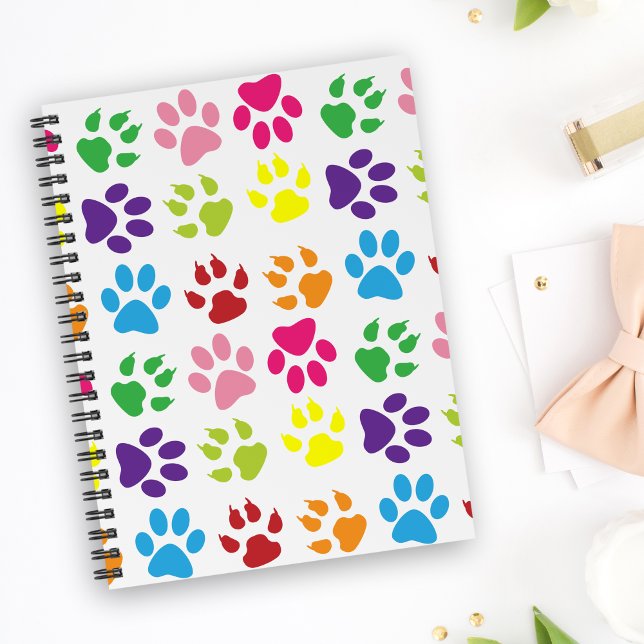 Colourful Paws, Dog Paws, Cat Paws Notebook (Creator Uploaded)