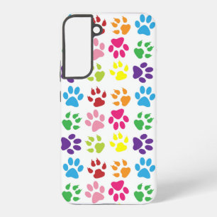 Colourful Paws, Dog Paws, Cat Paws Samsung Galaxy Case