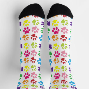 Colourful Paws, Dog Paws, Cat Paws Socks