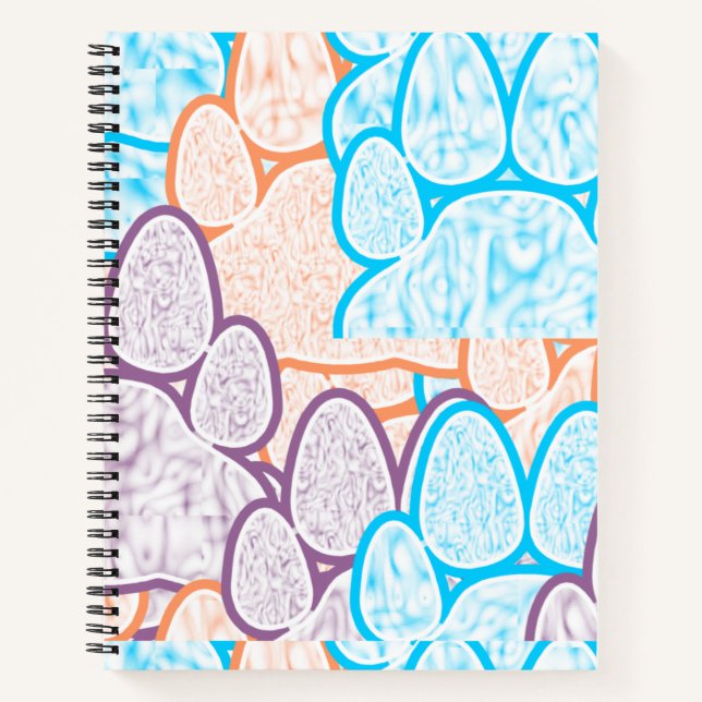 Colourful Paws Illusion Notebook (Front)