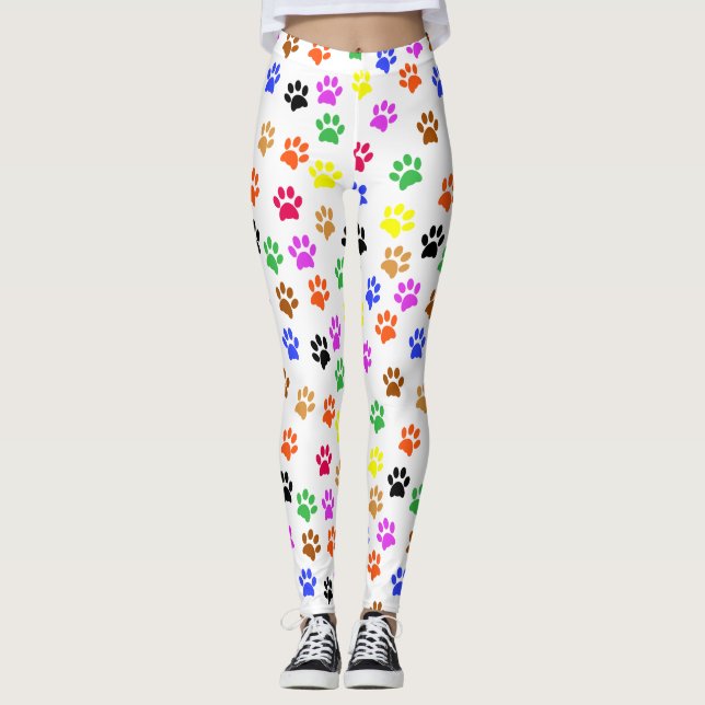 Colourful Paws Leggings (Front)