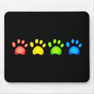Colourful Paws Mouse Mat