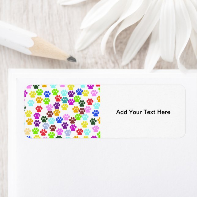 Colourful Paws, Paw Pattern, Dog Paws, Paw Prints (Insitu)