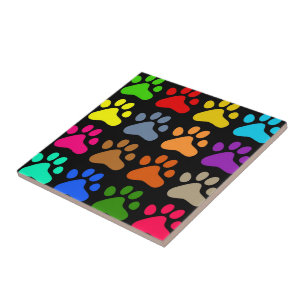 Colourful Paws Tile