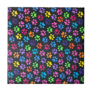 Colourful Paws Tile