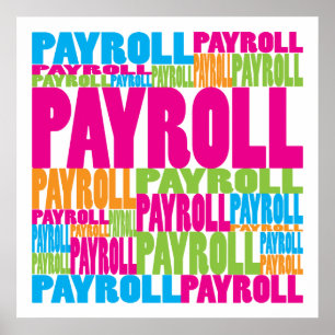 Colourful Payroll Poster