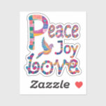 Colourful Peace Love Joy Christmas & Hanukkah<br><div class="desc">This vibrantly colourful hand-painted design is a perfect way to level up your seasonal holiday gift giving!</div>