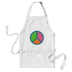 Colourful Peace Sign aprons