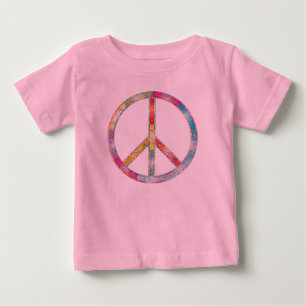 Colourful Peace Sign Baby T-Shirt