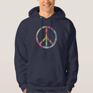 Colourful Peace Sign Hoodie