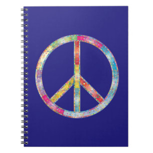 Colourful Peace Sign Notebook