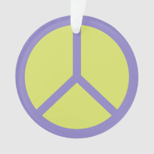 Colourful Peace Sign ornament