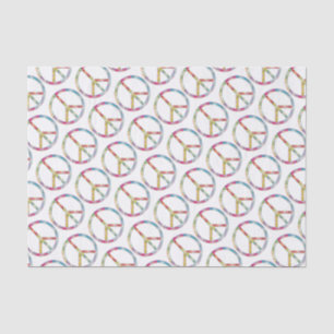 Colourful Peace Sign Tissue Paper