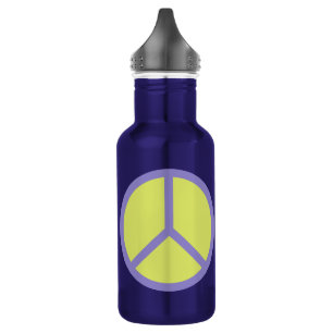 Colourful Peace Sign water bottles