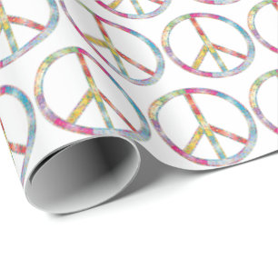 Colourful Peace Sign Wrapping Paper