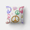 Colourful Peace Signs Pillow