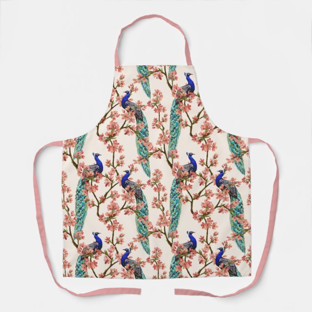 Colourful Peacock Apron (Front)