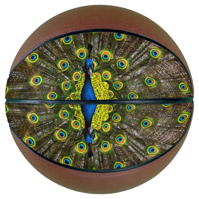 Colourful peacock basketball (Front)