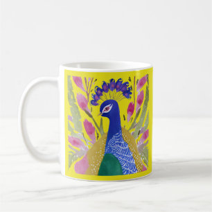 Colourful Peacock Coffee Mug