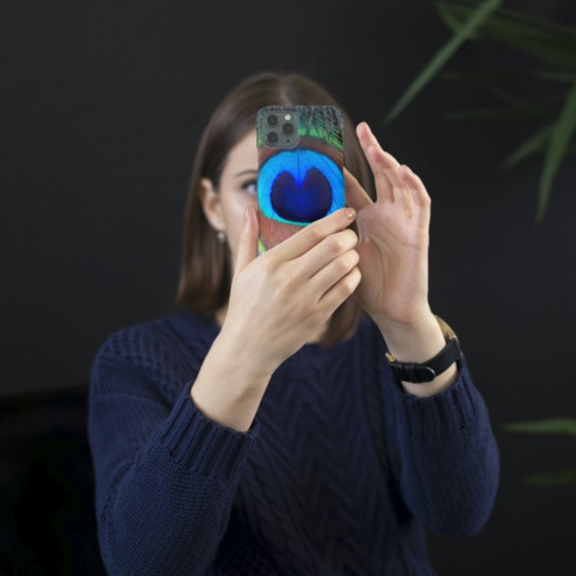 Colourful Peacock Feather Eyespot Case-Mate iPhone Case (In Situ)