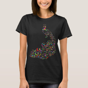 Colourful Peacock T-Shirt